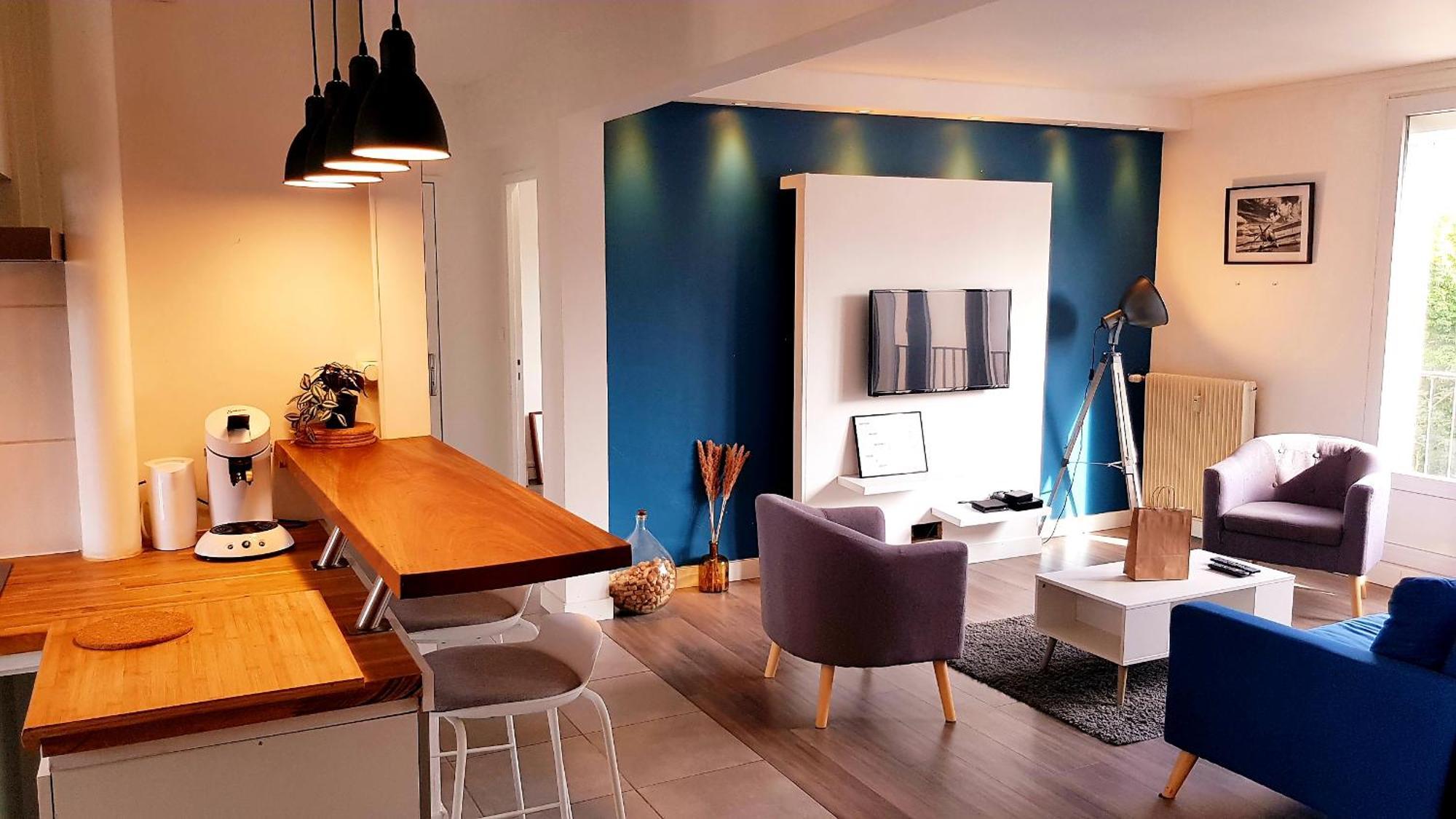 Le Bleu - 2 Chambres - Parking 아미앵 외부 사진